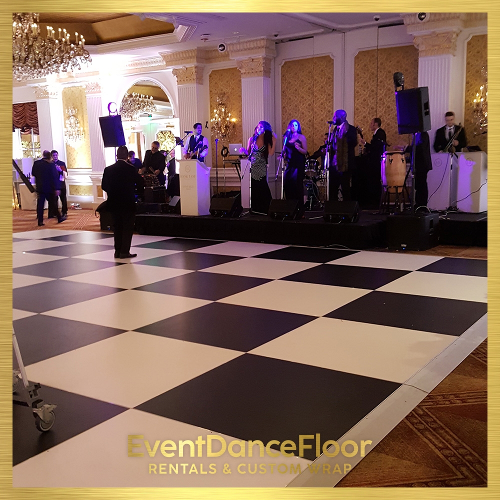 What types of equipment are needed to secure rigging points for a dance floor?