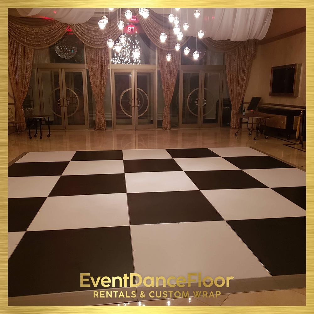 What steps can be taken to troubleshoot and address any flickering or malfunctioning LED lights on a dance floor?